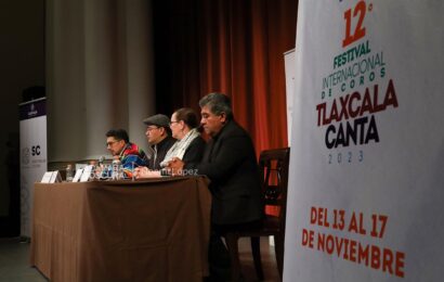 Presentan 12º Festival Internacional de Coros: “Tlaxcala Canta”