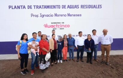Gobernadora encabeza Arranque de la PTAR de Huactzinco